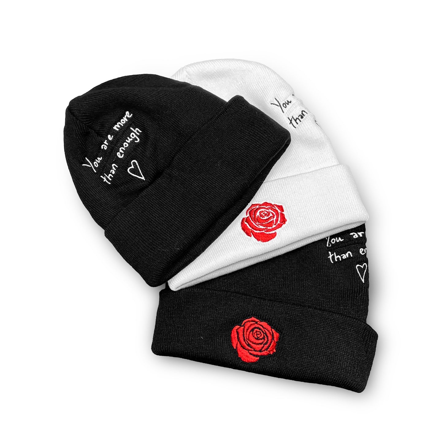 Rosae Embroidered Beanie